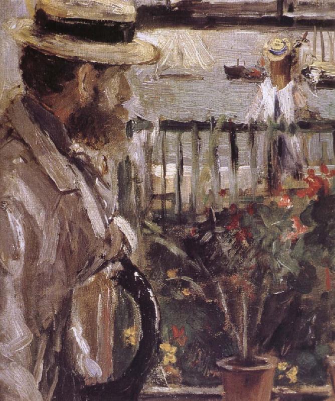 Berthe Morisot Detail of  The man at the Huaiter Island